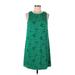 Tiana B. Cocktail Dress - Shift: Green Jacquard Dresses - Women's Size 12