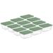 Sterilite 16 Qt Clear Plastic Storage Tote Home Organizer Bins w/Lid (12 Pack) - Crisp Green