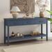 Elegant Storage 3-Drawer Console Table Entrance Table With 1 Shelf,Versatile Usage