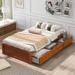 Twin Size Classic Platform Storage Bed With 3 Drawers,Solid Wood Structure,Suitable For Any Scene