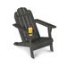 HDPE Plastic Adirondack Chair with Cup Holder and Umbrella Hole