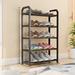 Latitude Run® 10 Pair Shoe Rack Metal in Black | 29.13 H x 16.53 W x 7.48 D in | Wayfair 50233FC99AAF4A2D9713B321C315D606