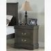 Charlton Home® Wan 2 Drawer Nightstand Wood in Brown/Gray | 24 H x 15 W x 21 D in | Wayfair F8BAAE46C74C4049811BF1307DC794E2