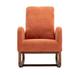 Latitude Run® Cassi Rocking Chair Velvet in Orange/Gray | Wayfair 37E523C66BF846E383CCF1DEDC1A82E1