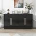 Winston Porter Jonson 60" Sideboard Wood in Black | 60 W in | Wayfair 4D4E6B12311F4EF3A68066293E07C9A7