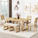 Gracie Oaks Dining Set w/ Bench Dining Table w/ Bench Farmhouse Table & Bench Set Dining Table Set Wood in Brown | 30.09 H in | Wayfair