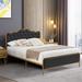 House of Hampton® Vargo Bed Upholstered/Metal in Black | 43.4 H x 78.44 W x 57.18 D in | Wayfair AD57C7021CB24186A060F5FE00762418