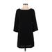 Tildon Casual Dress - Shift: Black Solid Dresses - Women's Size Small