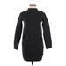 Lululemon Athletica Casual Dress - Sweater Dress High Neck Long sleeves: Gray Print Dresses - Women's Size 2