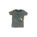 Carter's Short Sleeve T-Shirt: Gray Print Tops - Kids Boy's Size 7