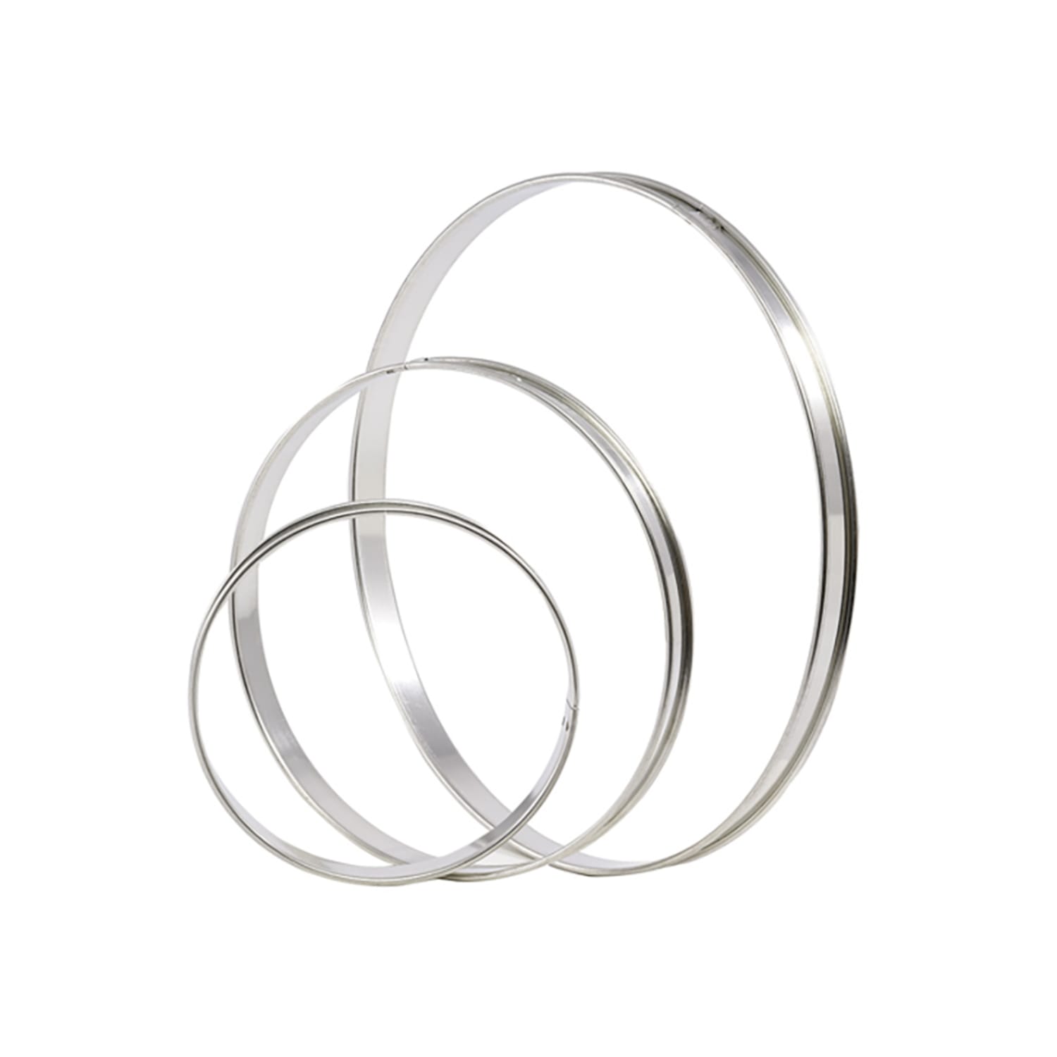Matfer Bourgeat 371701 2 3/8" Round Tart Ring - Stainless Steel, Pack of 6