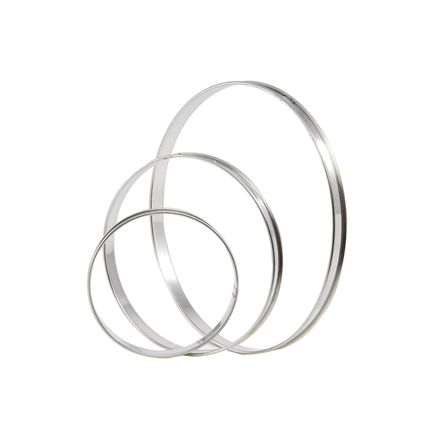 Matfer Bourgeat 371708 4" Round Tart Ring - Stainless Steel, Pack of 6