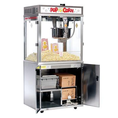 Gold Medal 2011EBS 120208 Pop-O-Gold Popcorn Machine on Base w/ 32-oz Kettle & Counter Model, 120/208V