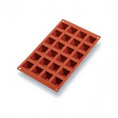 Matfer Bourgeat 257920 Gastroflex Mini Pyramid Mold w/ 24 Sections - Silicone