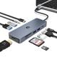 OOTDAY USB C Hub, 10 in 1 USB C Hub HDMI mit 4K HDMI Ausgang, TF Kartenleser, USB C Multiport für MacBook Pro/Air, Chromebook, Thinkpad, Laptop und mehr Type C Geräte