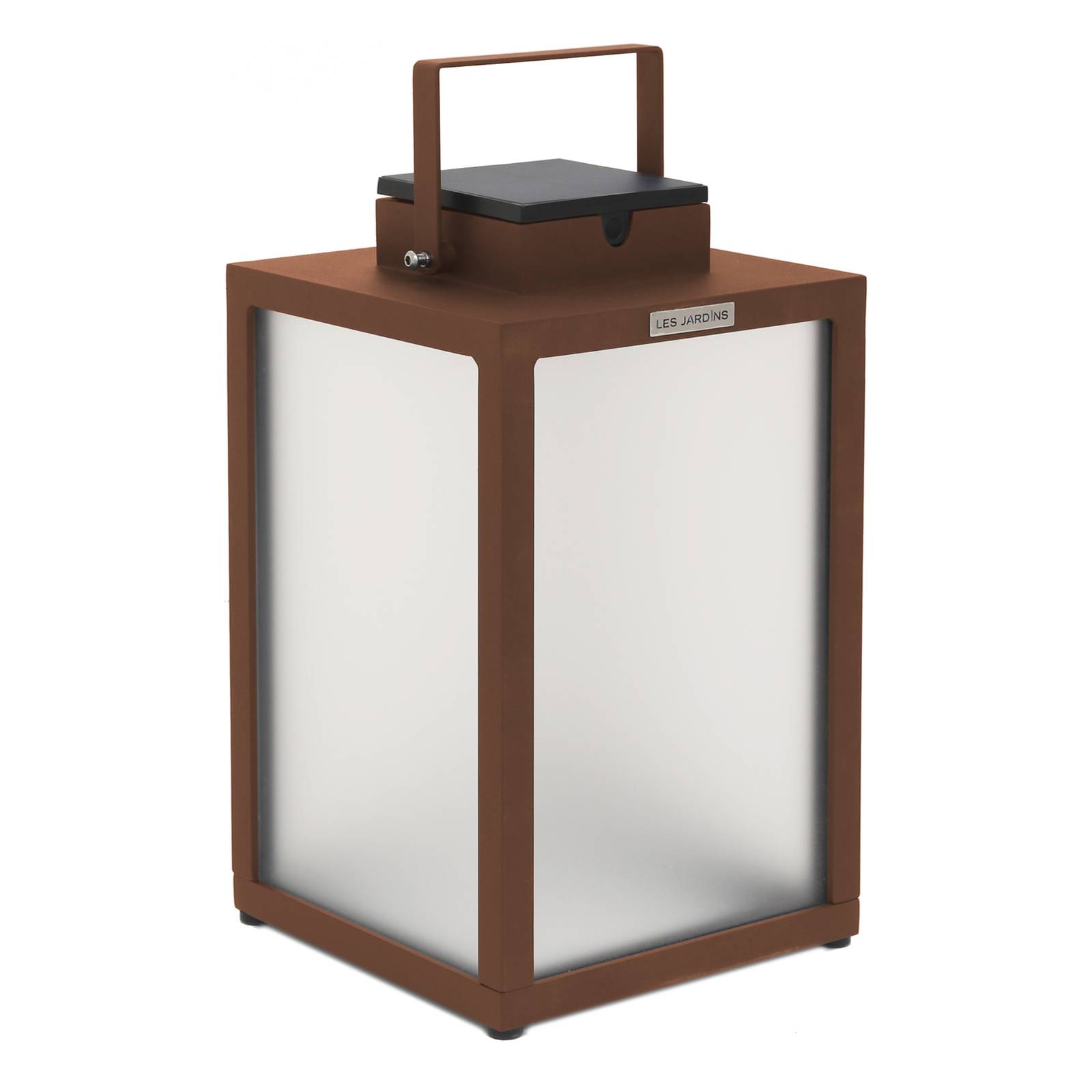 Les Jardins LED-Solarlaterne Tradition, corten, Höhe 40 cm dimmbar, braun / rost, Aluminium, Solarleuchten