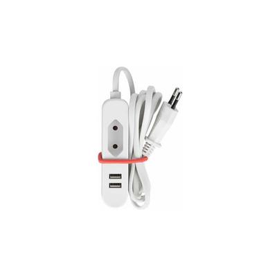 Steckdosenleiste Mit 1 Eurostecker Und 2 Usb-Ports - Ideal Für Unterwegs