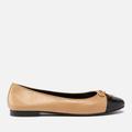 Bow Leather Ballet Flats