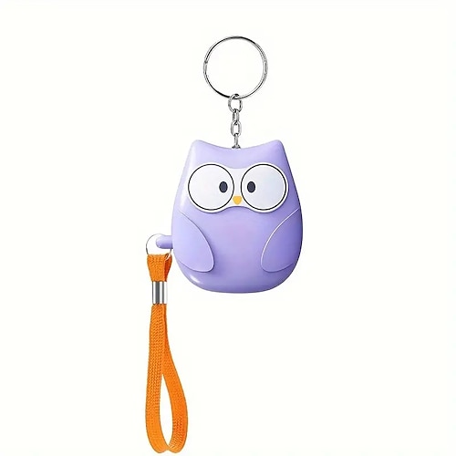 1 Stück persönlicher Sicherheitsalarm für Frauen, 130 dB Selbstverteidigungs-Schlüsselanhänger mit LED-Blitzlicht, persönliche Notfall-Sicherheitsgeräte, Schlüsselanhänger-Alarme für ältere Menschen Image