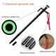 Outdoor Carbon Steel Ground Nails Multifunctional Fluorescent Ring Tent Nail Accessories Night Reflective Tail Rope Camping Nail Tip Protective Cover