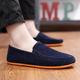 Men's Loafers Slip-Ons Suede Shoes Penny Loafers Comfort Shoes Walking Casual Daily Satin Comfortable Slip Resistant Elastic Band claret Dark blue A Oil green Summer Fall