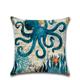 1pc Throw Pillow Cover Ocean Tutle Animal Zipper Traditional Classic Outdoor Cushion for Sofa Couch Bed Chair
