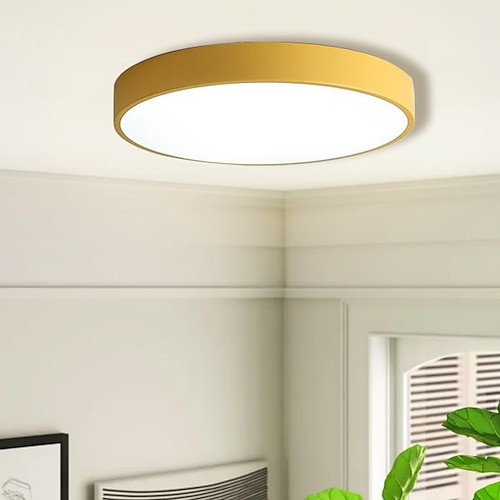 LED Deckenleuchte Macaron dimmbar 40cm/50cm/60cm Deckenleuchten für Wohnzimmer Schlafzimmer Büro 110-240V Image