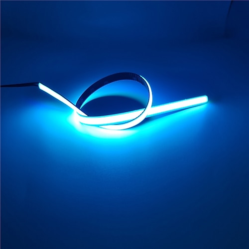 2~5m cob led streifen licht 640/960/1600 leds 10mm warmweiß rot blau gelb 12v für unterschrank kosmetikspiegel schlafzimmer küche Image