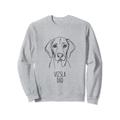 Line Art Best Dog Dad Herren - Vizsla Sweatshirt