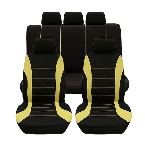 9 pz / set coprisedili per auto comodo antipolvere protettore di stoffa arte proteggere cuscino seggiolini auto auto-styling automobili interni auto universale coprisella completo