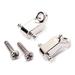 2 Sets Roller String Trees Retainers Electric Guitar String Guides for Electric Guitar with Screws Silver