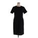 Anthony Richards Casual Dress - Sheath Crew Neck Short sleeves: Black Print Dresses - Women's Size 14