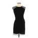 Twelfth Street by Cynthia Vincent Casual Dress - Mini: Black Solid Dresses - Women's Size P