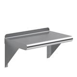 AmGood 16 Long x 10 Deep Stainless Steel Wall Shelf | NSF Certified | Appliance & Equipment Metal Shelving | Kitchen Restaurant Garage Laundry Utility Room