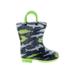 Lilly of New York Rain Boots: Green Print Shoes - Kids Boy's Size 5