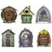 6PCS Miniature Fairy Door Garden Gnome Yard Art Sculpture Home Decoration