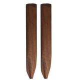 Wood Fence Decor Ground Stake Sign 2 Pcs Pile Log Preservative Lawn Grass Edgings Garden Stakes