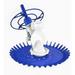 Pre-Owned PAXCESS Suction Side Pool Cleaner Vacuum Climb 16pcs 24in Hoses - White/Blue (Fair)