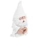 Back Yard Decorations Desktop Decor Funny Garden Statues Small Gnome Decoration Garden Gnome Dwarf Ornaments White Resin