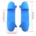 Silicone Finger Clip Heat Insulation Anti scald Glove Clip Kitchen Utensils Dish Bowl Anti-scald Clip Heat Resistant Finger Protector for Kitchen Cooking Baking (Blue)