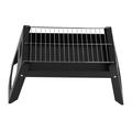 Durable Folding Portable Charcoal Barbecue Grill Easy-Carry Outdoor Grill with Electrophoresis Barbecue Net for Camping Picnics Beach Anti-Oxidation Anti-Deformation Carbon Steel Construction