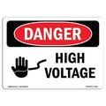 OSHA Danger Sign - High Voltage