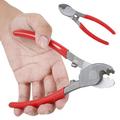 6/8 Inches Cable Cutter Heavy Duty Wire Cutting Tool High Leverage Cable Shears High Carbon Steel Wire Cutter Pliers with Anti-Slip Handle for Aluminum Copper AWG Communications Cable