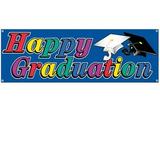 Beistle - Happy Graduation Sign Banner 5 feet x 21 inches