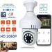 Oneshit Webcam Spring Clearance Sensing Automatic Alarm Bulb 360 Degree 1080p Remote WiFi Full Color Night Vision Monitor