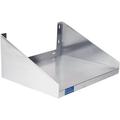Stainless Steel Microwave Shelf | NSF Certified | Appliance Shelf | Heavy Duty | Grade | Wall Mount | Silver (24 Length X 24 Width)