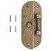 Vintage Box Hasp Lock: Cabinet Latches Hasp Pad Lock Plate for Wooden Jewelry Case Suitcase Bronzed