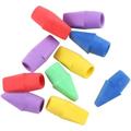 Pencil Erasers Pencil Top Erasers Cap Erasers Assorted Colors Pencil Eraser Toppers Pencil Erasers for Kids School Supplies for Teachers(10Pcs) Nice Design