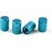 Aluminum Alloy Tire Valve Stem Caps 4 Pack Universal Car Wheel Tire Valve Caps Universal Stem Covers for Cars Trucks Motorcycles SUVs and Bikes (Light Blue/4PCS)