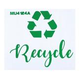 Trash Can Stickers Removable Applique Garbage Recycle Bin Logo Sign Decal Recycling Label